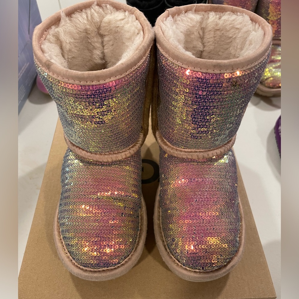 Sparkly Pink Kids Boots